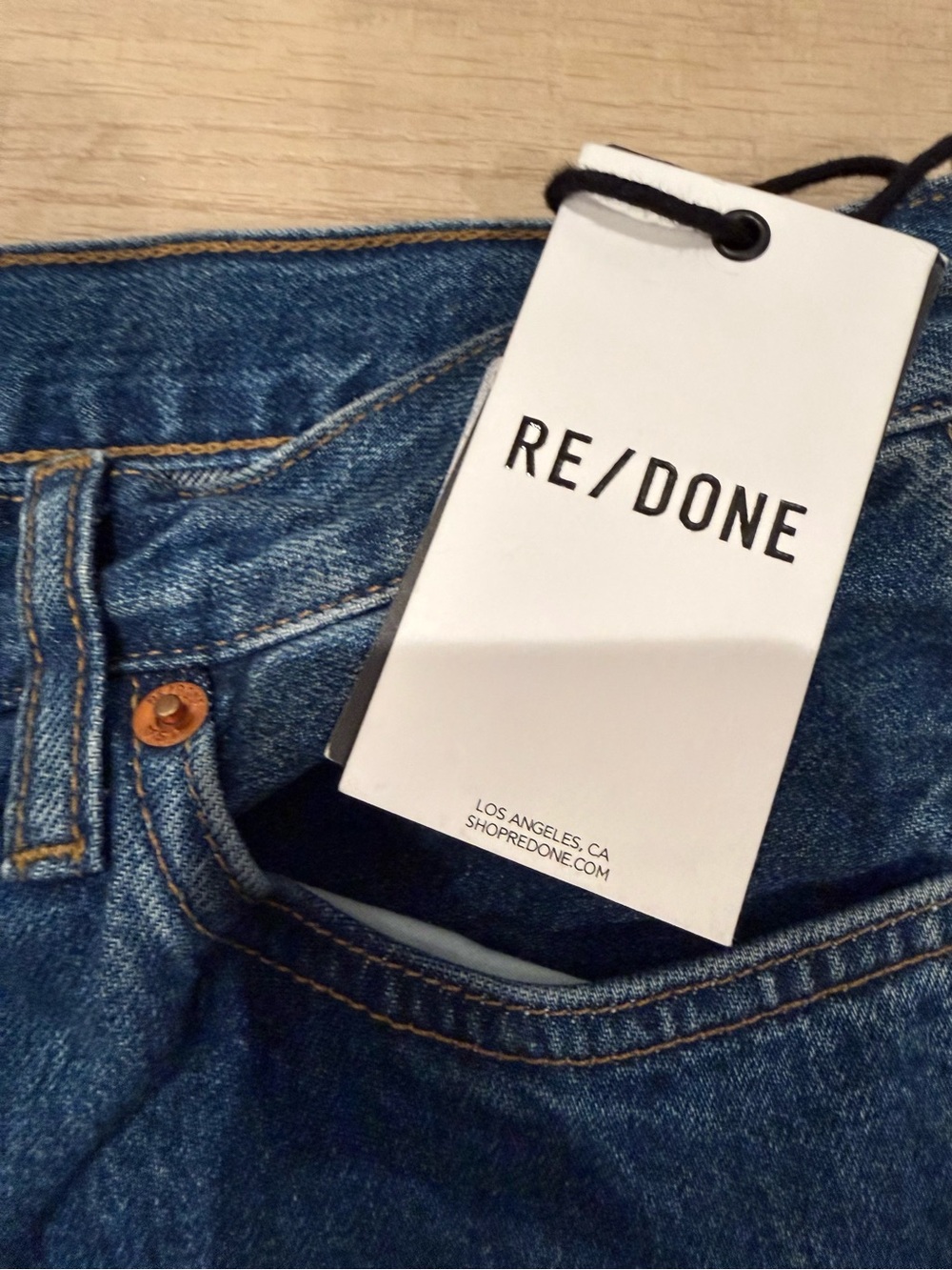 Re/Done Riding High Rise Bootcut Jeans - Faded Rider Size 30 - Picture 9 of 11